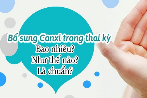 bổ sung canxi trong thai kì